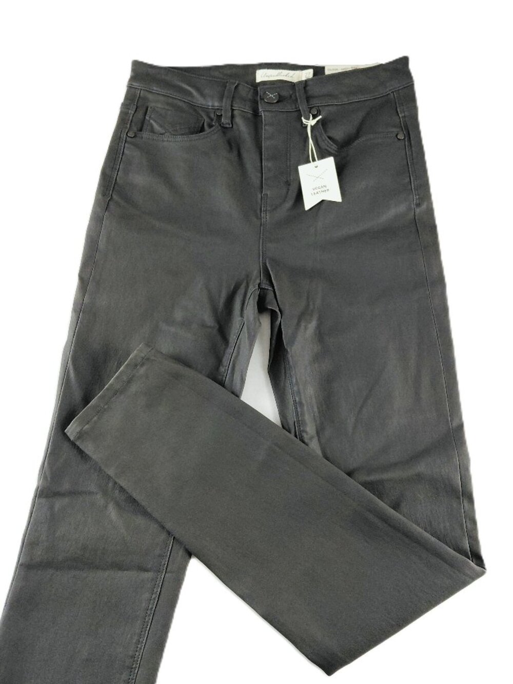 Unpublished Olivia Vegan Leather High Rise Skinny Jean Women's Size 27 Black